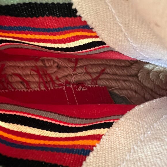 Cousu Main France Hi Top Lace Up Espadrilles Striped Size EU 41, US Women's 10 - Picture 9 of 9